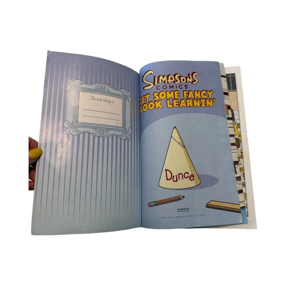 Simpsons Comics Get Some Fancy Book Learnin' Trade Paperback 2010 First Edition